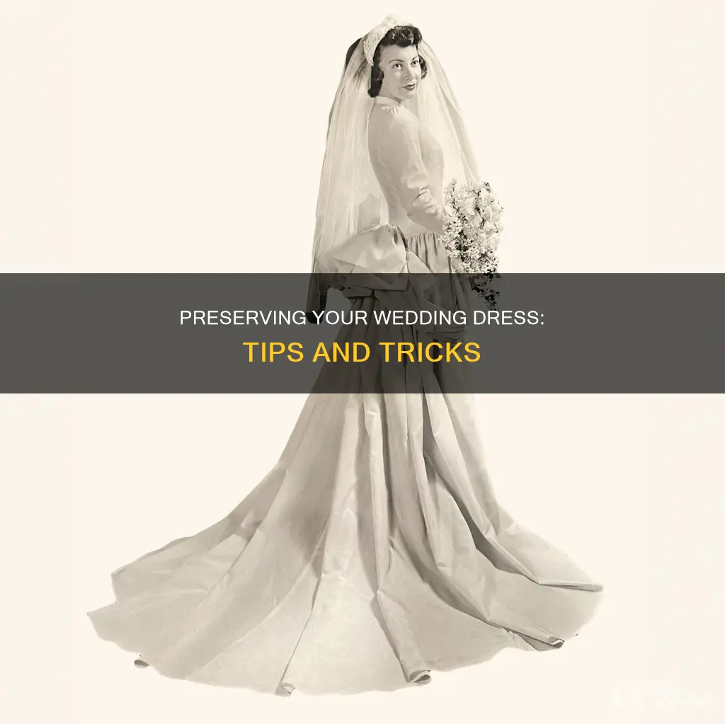 what to know about preserving a wedding dress