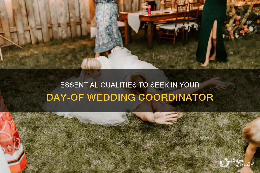 what to look for in a day of wedding coordinator
