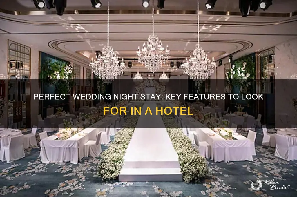 what to look for in a wedding night hotel