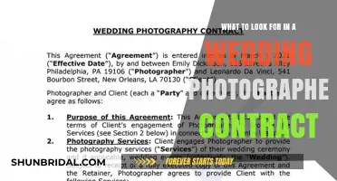 Key Elements to Include in Your Wedding Photography Contract