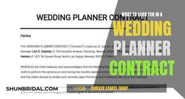 Key Elements to Include in Your Wedding Planner Contract