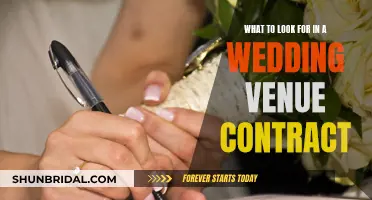 Key Elements to Review in Your Wedding Venue Contract