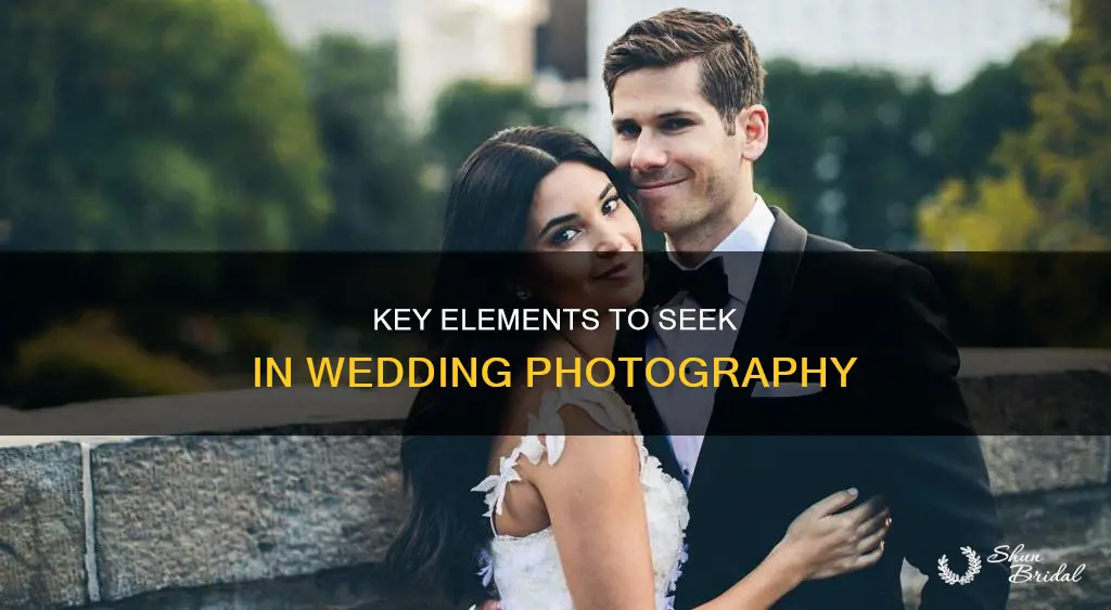 what to look for in wedding photography