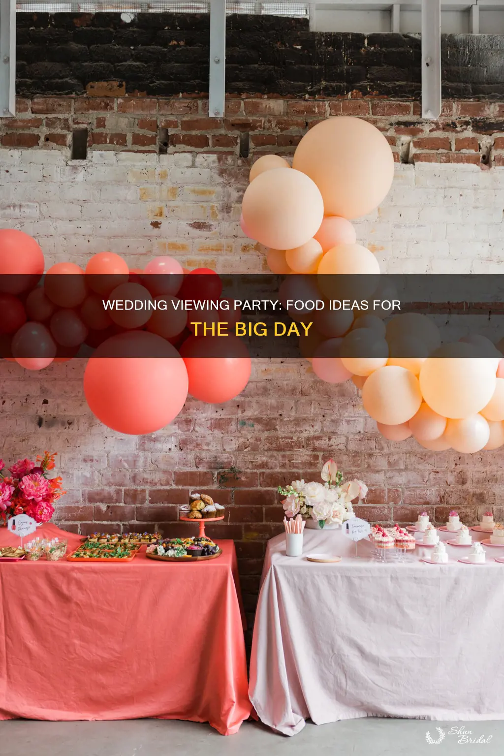 what to make for a wedding viewing party