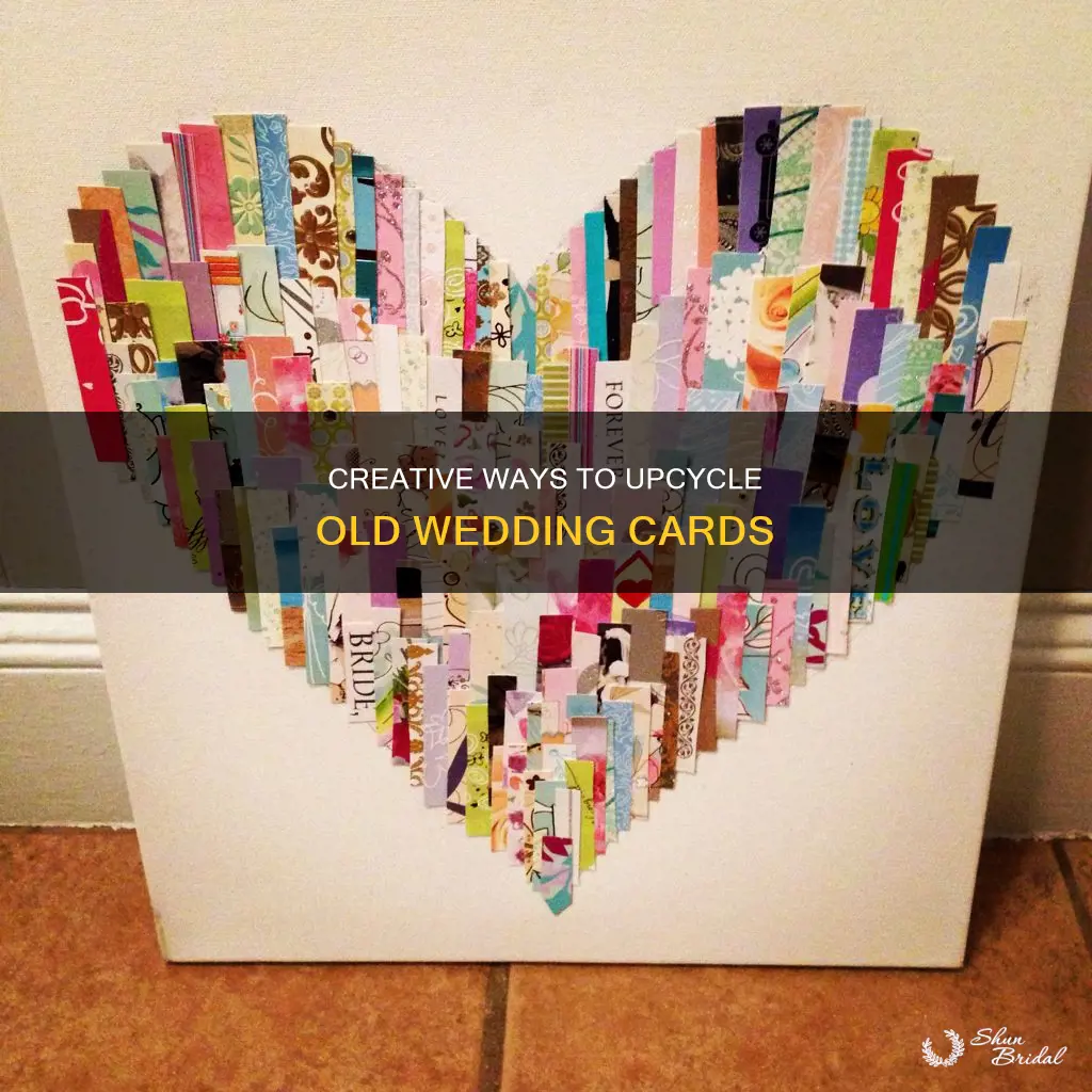 what to make with old wedding cards