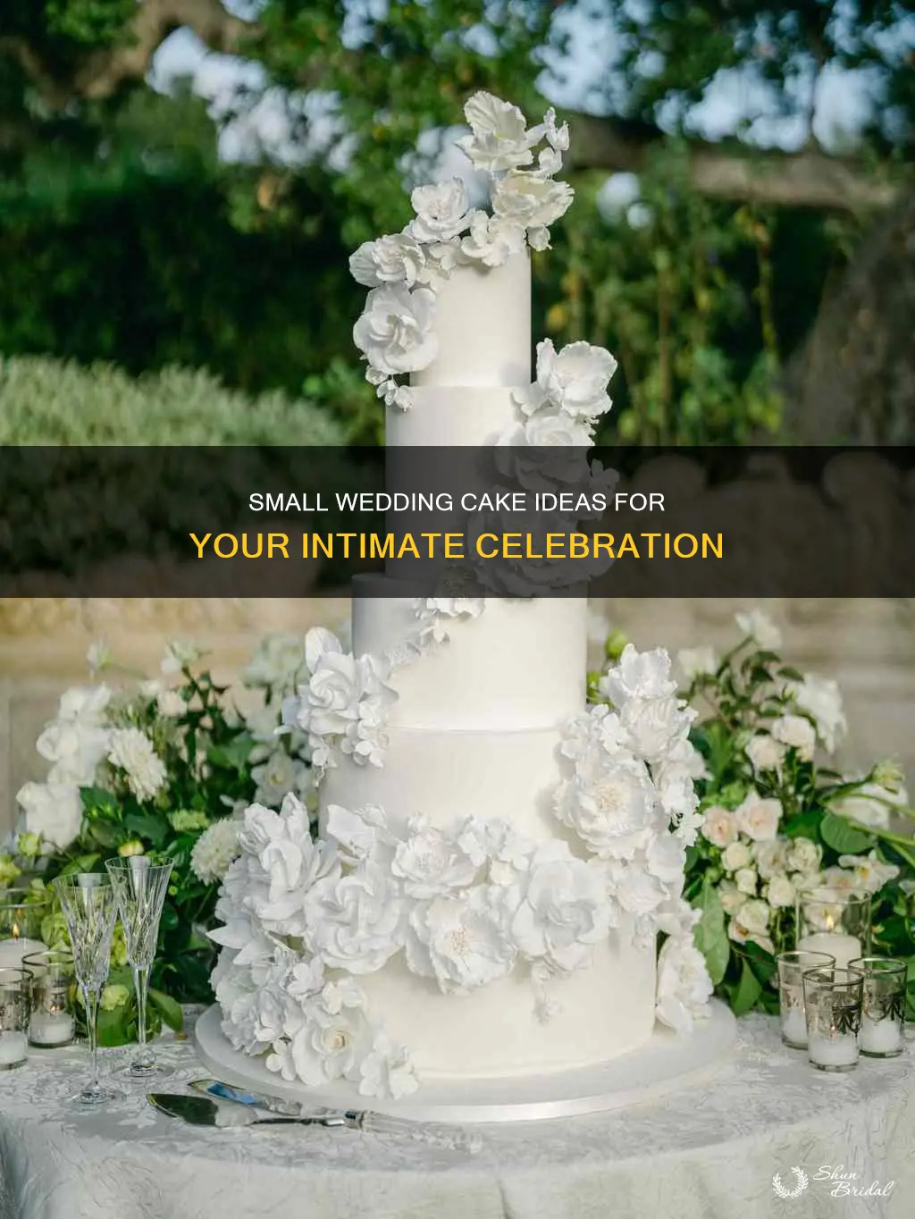 what to out in snall wedding cake