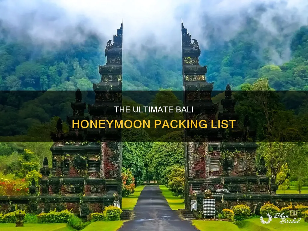 what to pack for bali honeymoon