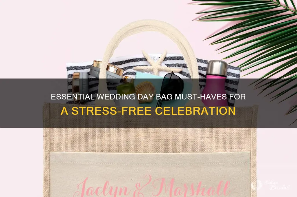 what to pack in your wedding day bag