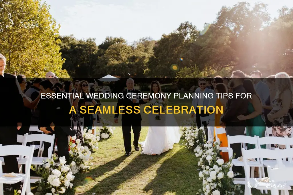 what to plan for a wedding ceremony