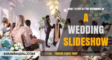 Creating a Memorable Wedding Slideshow: Starting with Impact