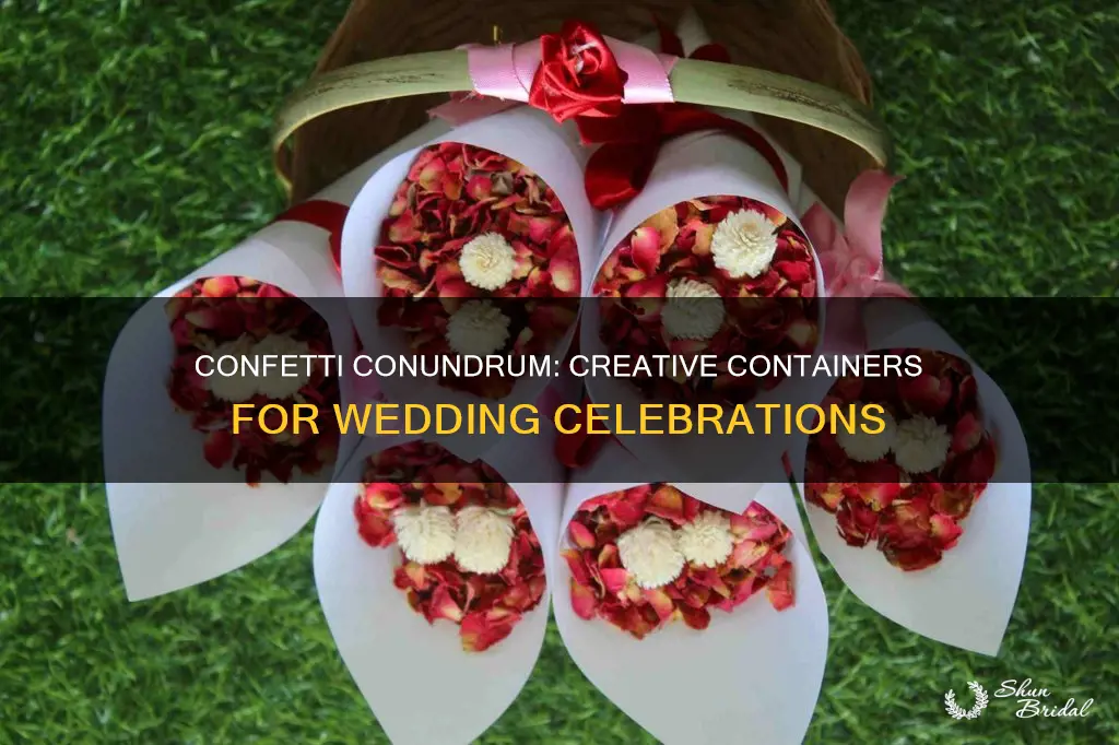 what to put confetti in at a wedding