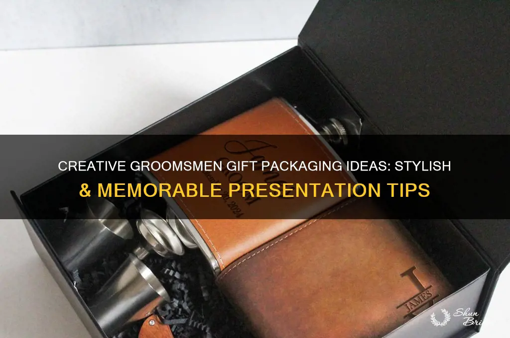 what to put groomsmen gifts in