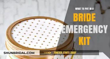 Essential Items for a Bride's Emergency Kit: Be Prepared!