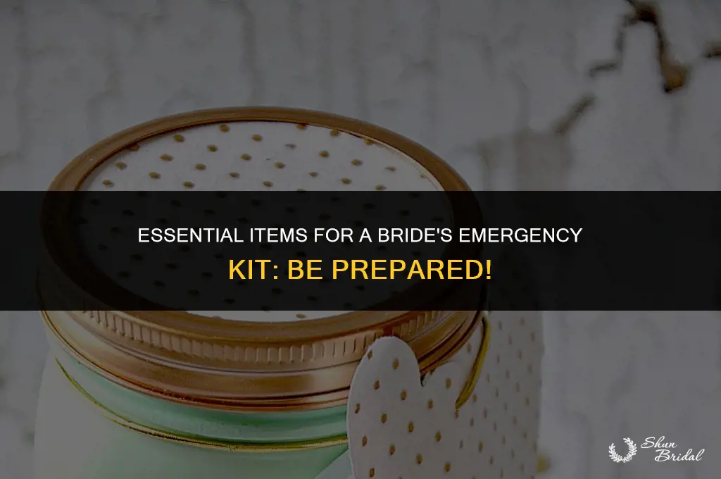 what to put in a bride emergency kit