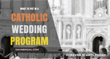 Catholic Wedding Programs: What to Include