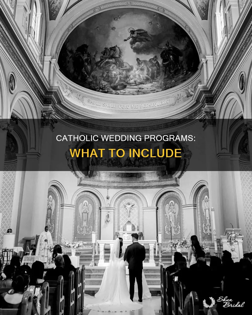 what to put in a catholic wedding program