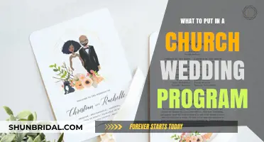 Church Wedding Programs: What to Include and Why