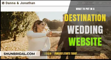 Destination Wedding Website: What to Include