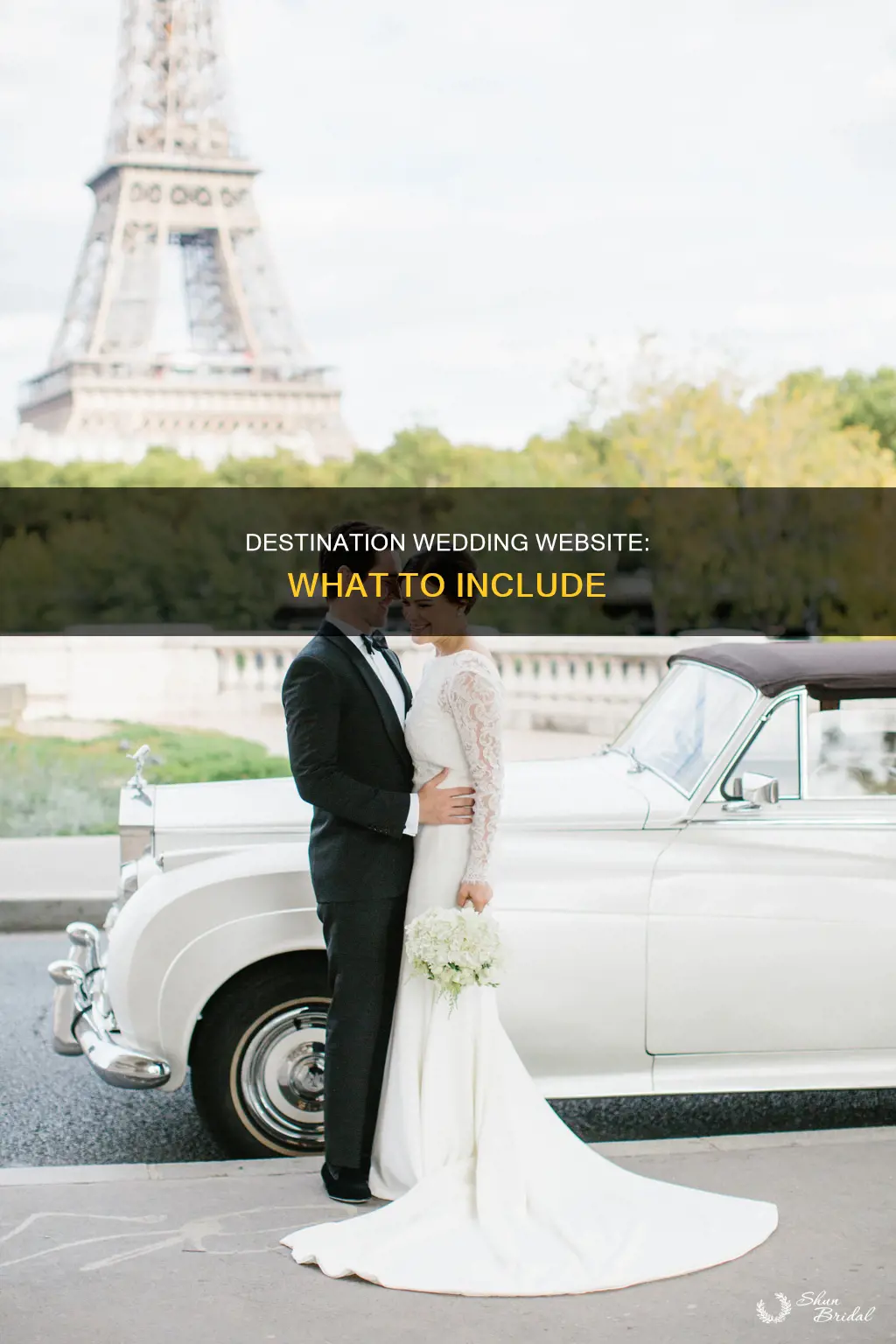 what to put in a destination wedding website
