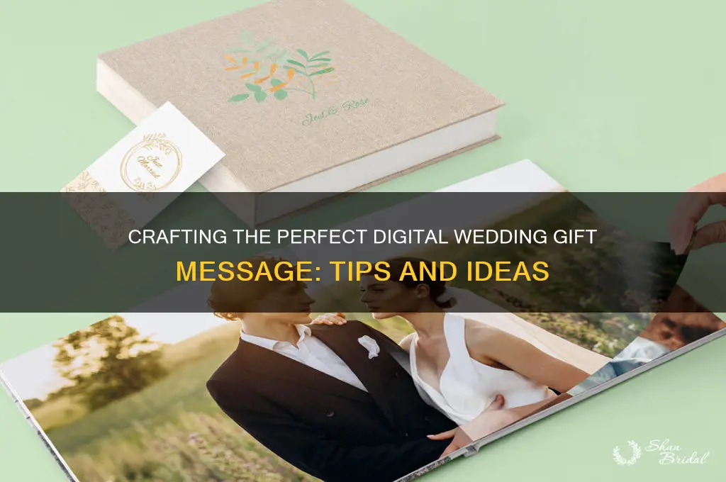 what to put in a digital wedding gift message