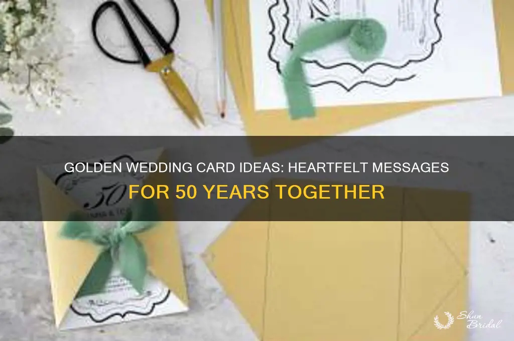 what to put in a golden wedding card
