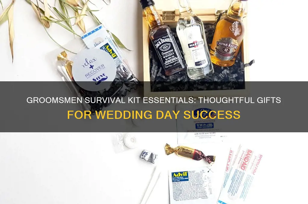 what to put in a groomsmen survival kit