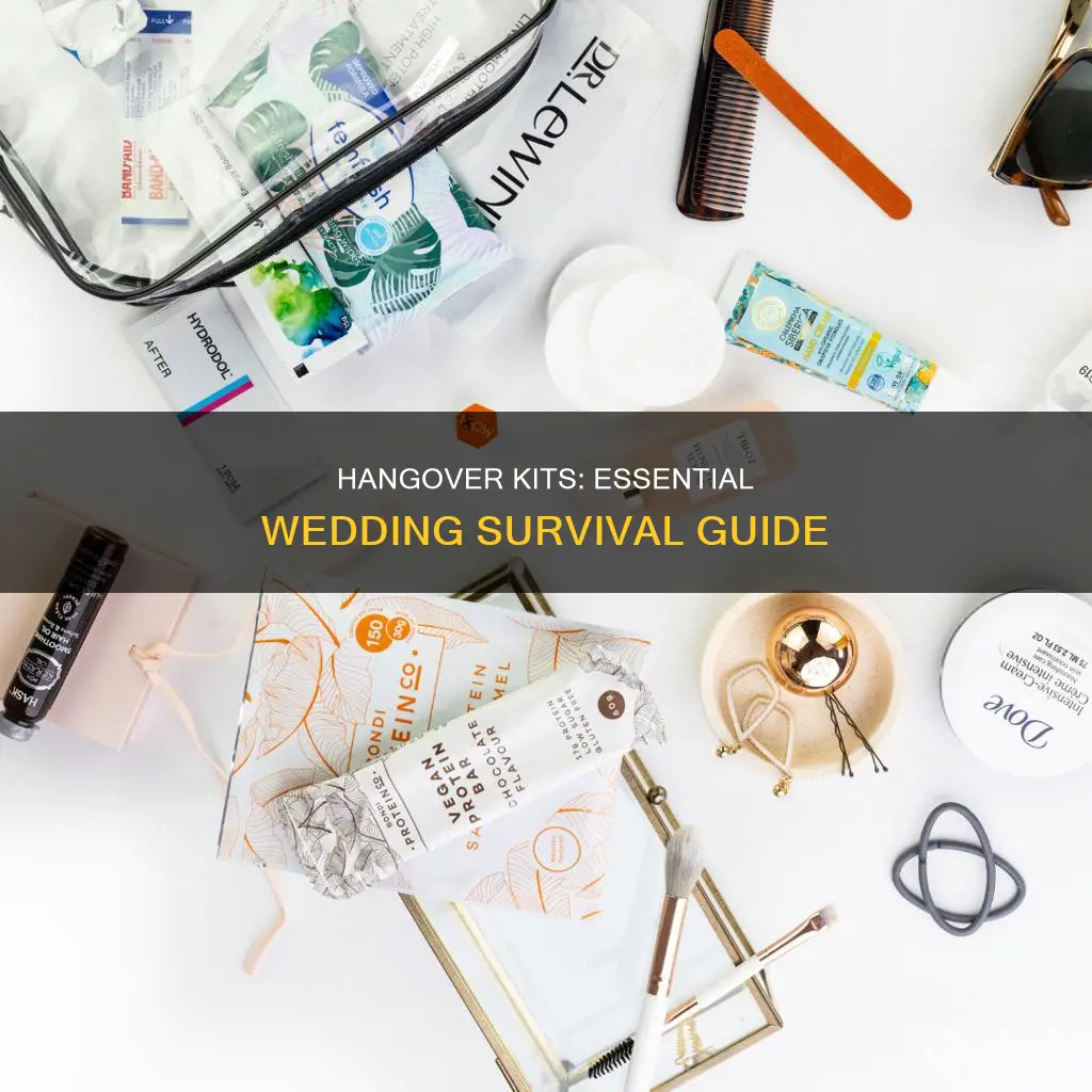 what to put in a hangover kit for wedding