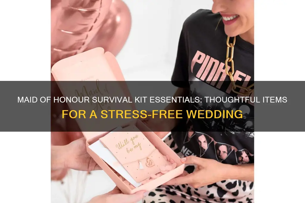 what to put in a maid of honour survival kit