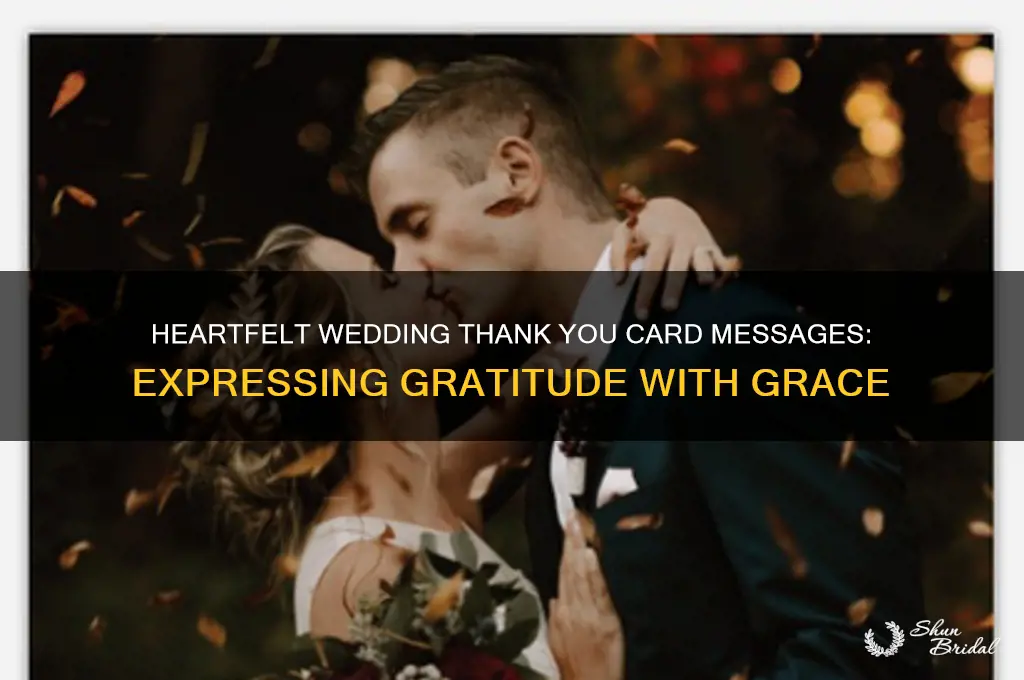 what to put in a thank you card for wedding