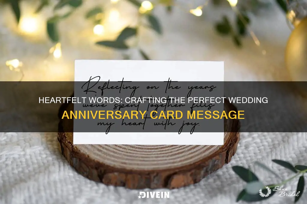 what to put in a wedding anniversary card