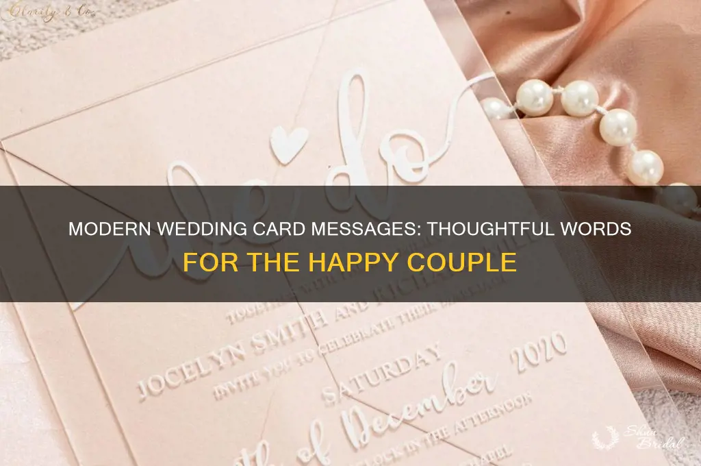 what to put in a wedding card these days