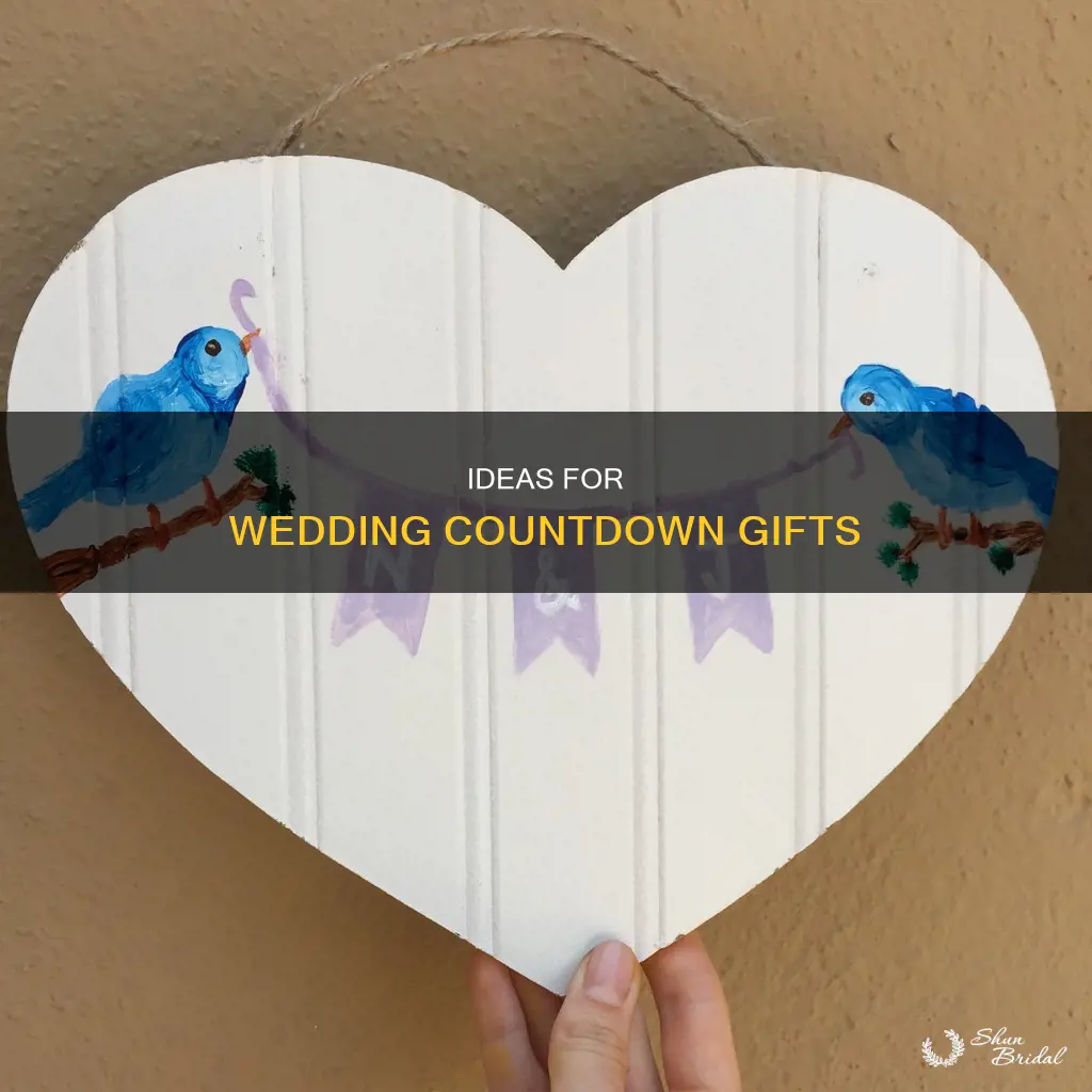 what to put in a wedding countdown box