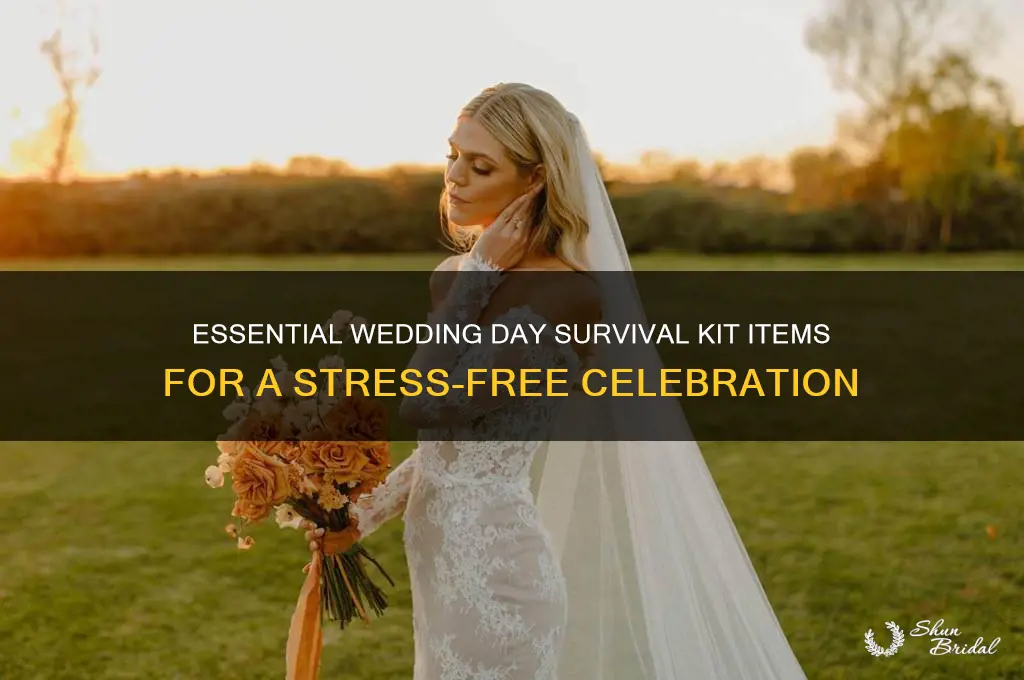 what to put in a wedding day survival kit