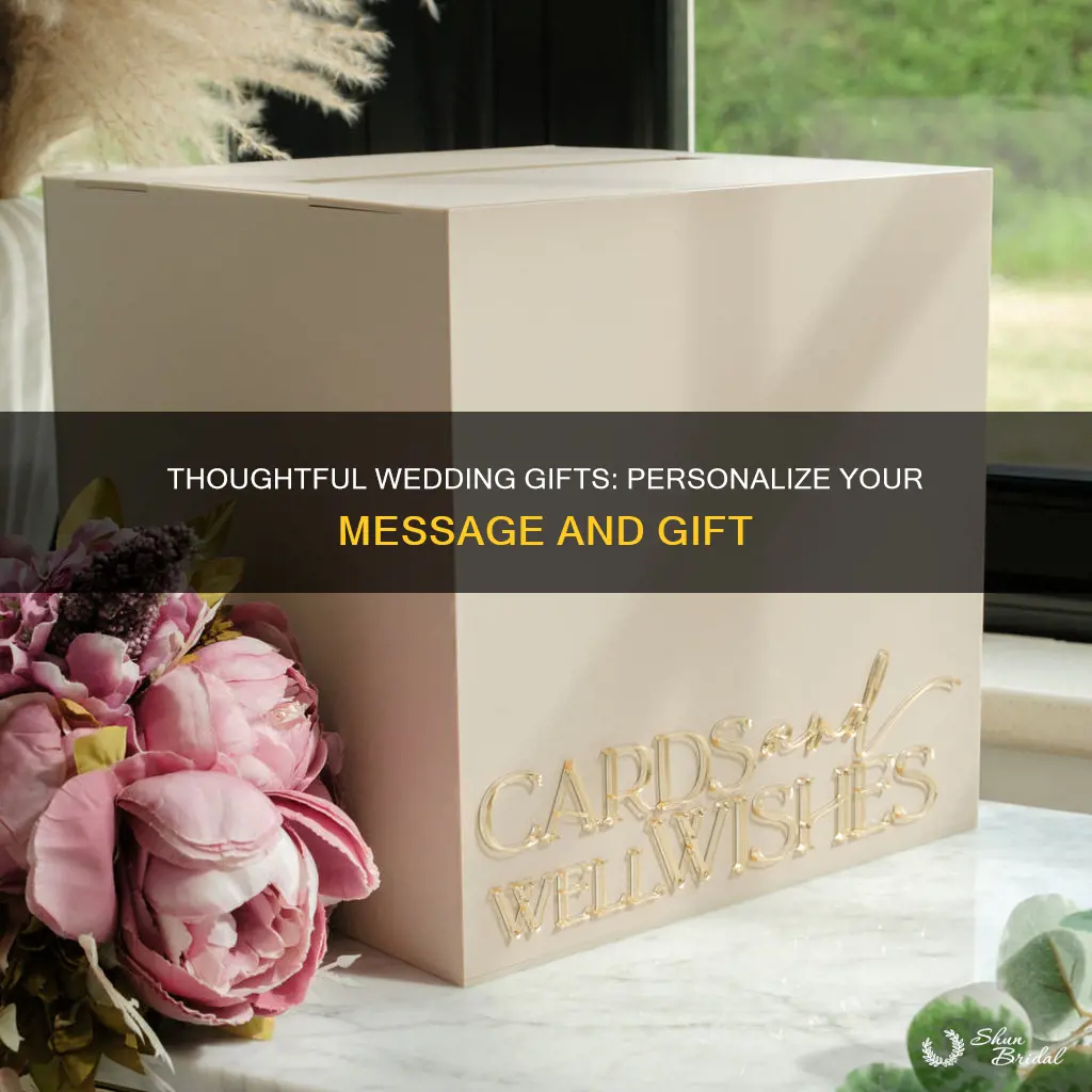 what to put in a wedding giftcard