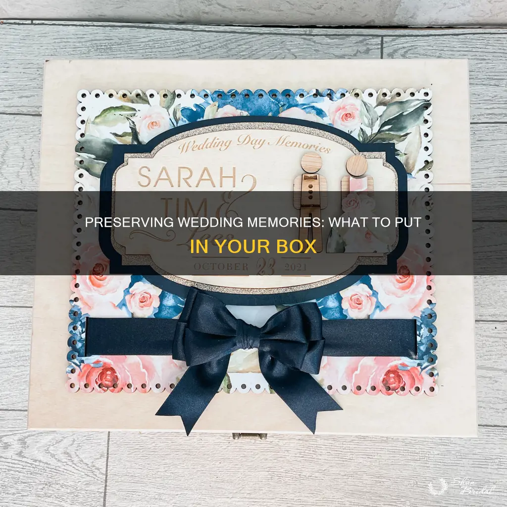 what to put in a wedding memory box