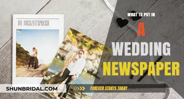 Ideas for Your Wedding Newspaper