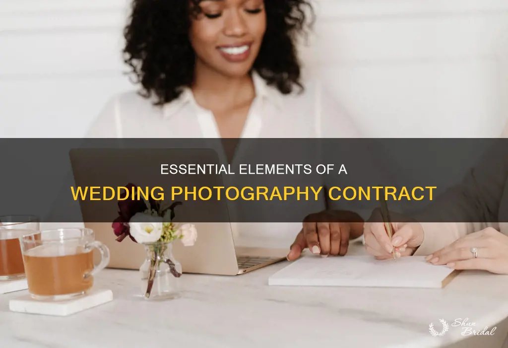 what to put in a wedding photography contract