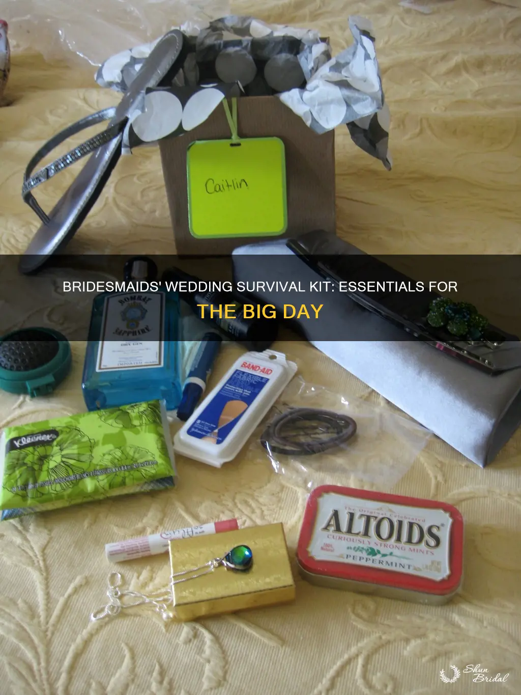 what to put in a wedding survival kit for bridesmaids