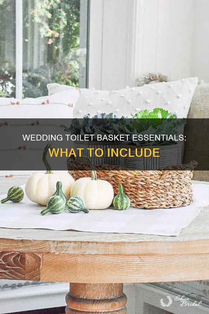 what to put in a wedding toilet basket