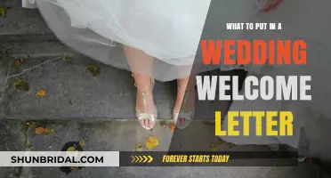 Crafting a Warm Wedding Welcome Letter