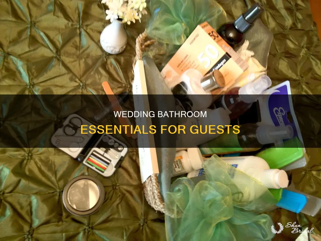 what to put in bathroom at wedding reception