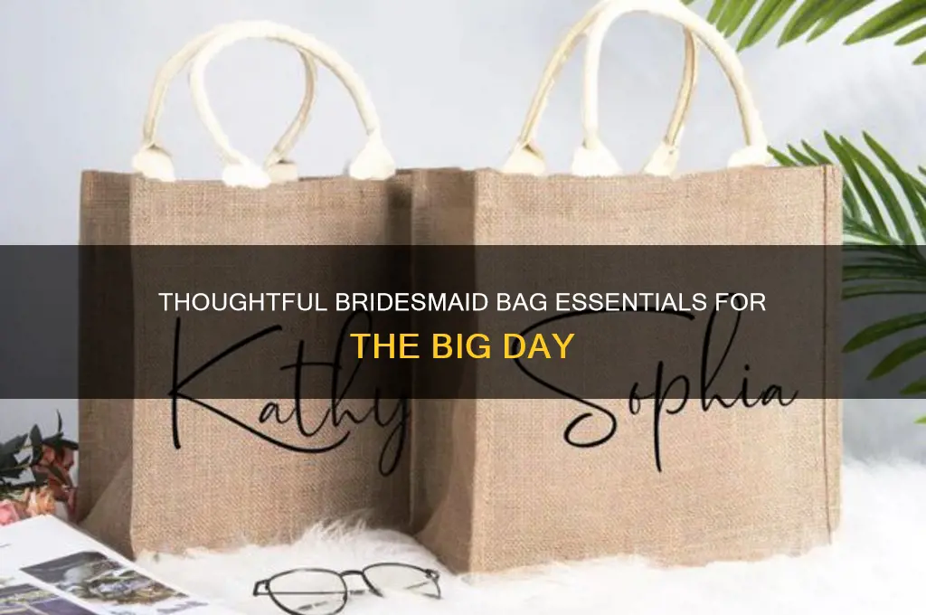 what to put in bridesmaid bags day of wedding