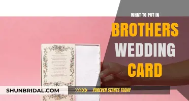 Heartfelt Words: Crafting the Perfect Message for Your Brother's Wedding Card