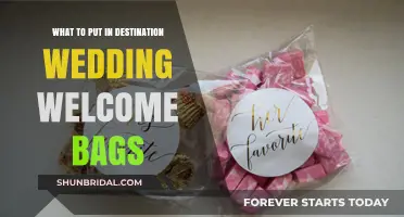 Ideas for Wedding Welcome Bags: Gifts and Treats