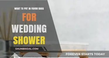 Ideas for Wedding Shower Favor Bags