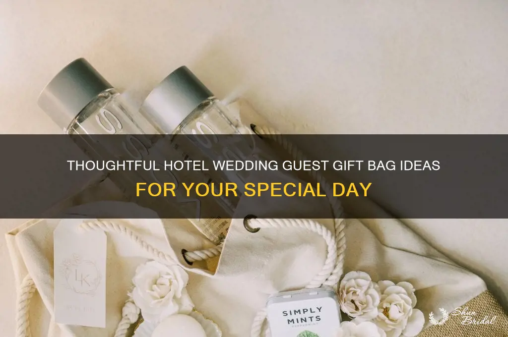 what to put in gift bags for hotel wedding guests