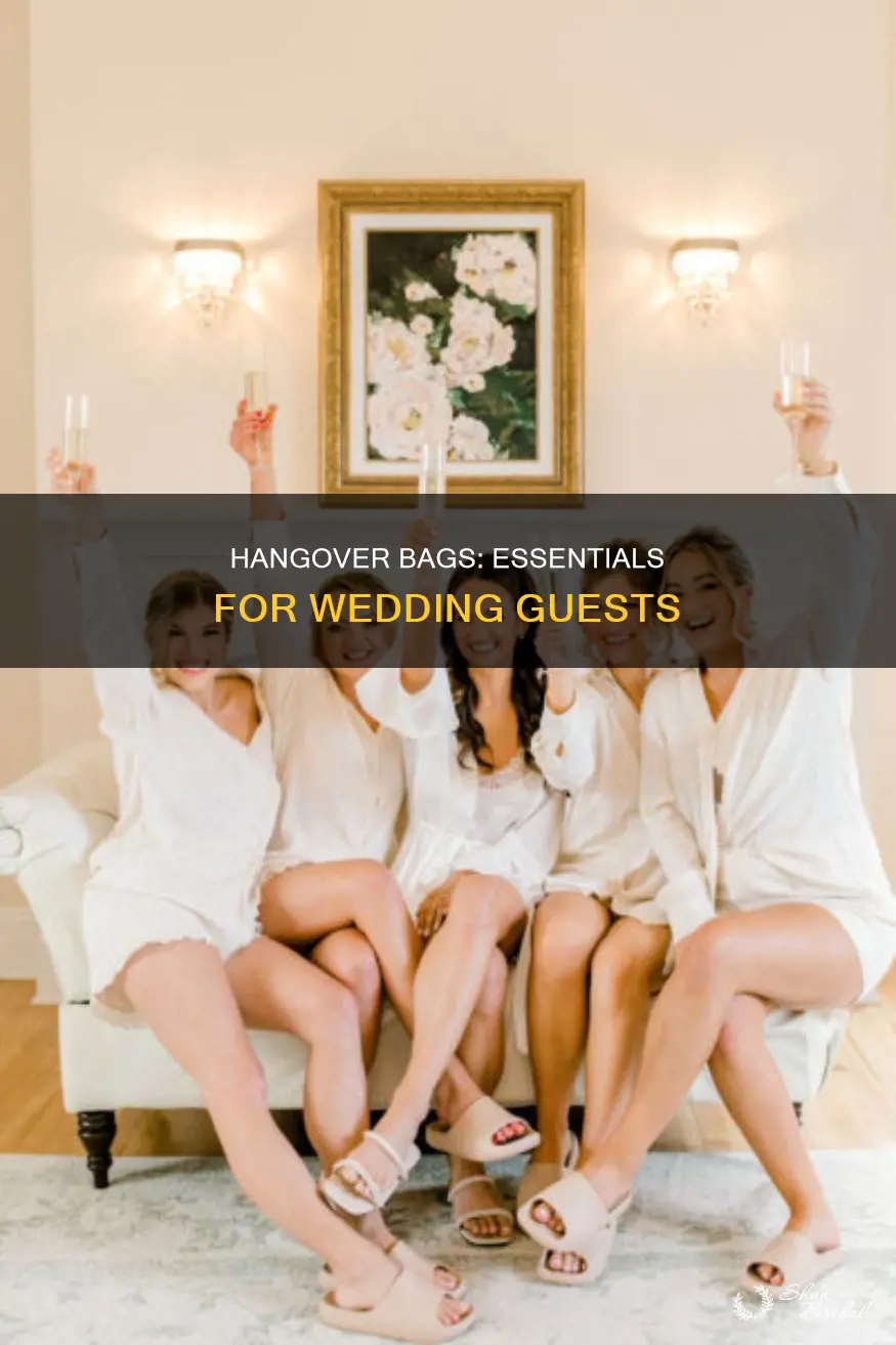 what to put in hangover bags wedding