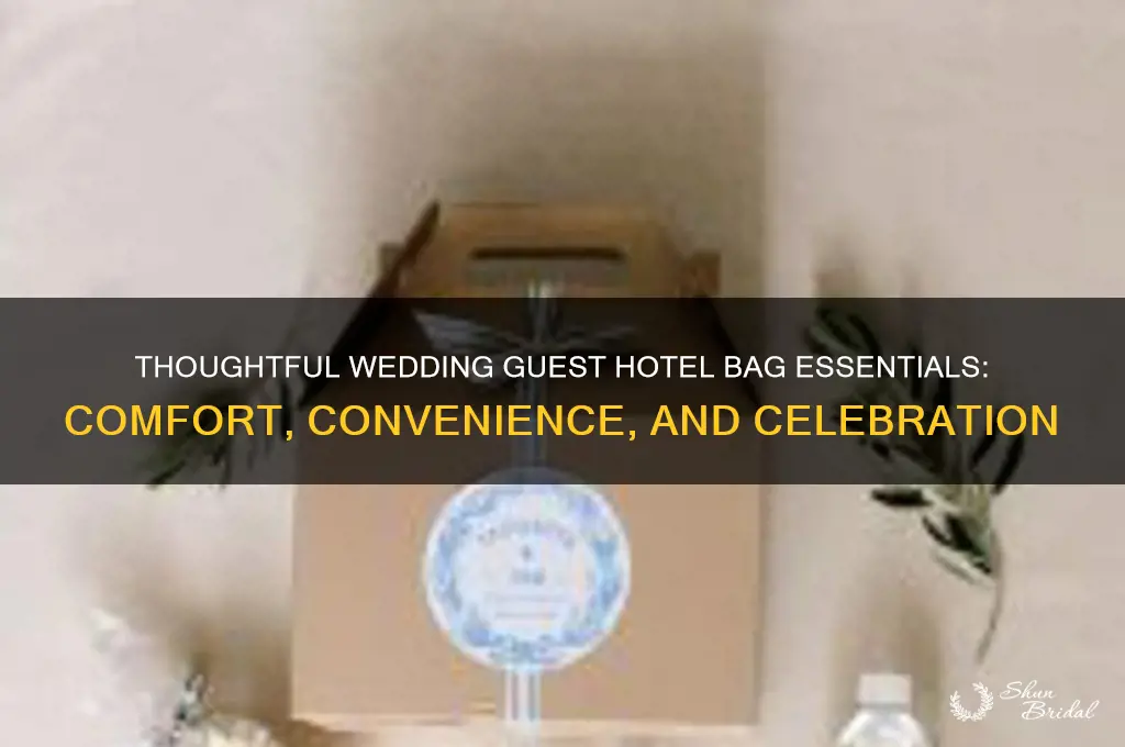 what to put in hotel bags for wedding guests