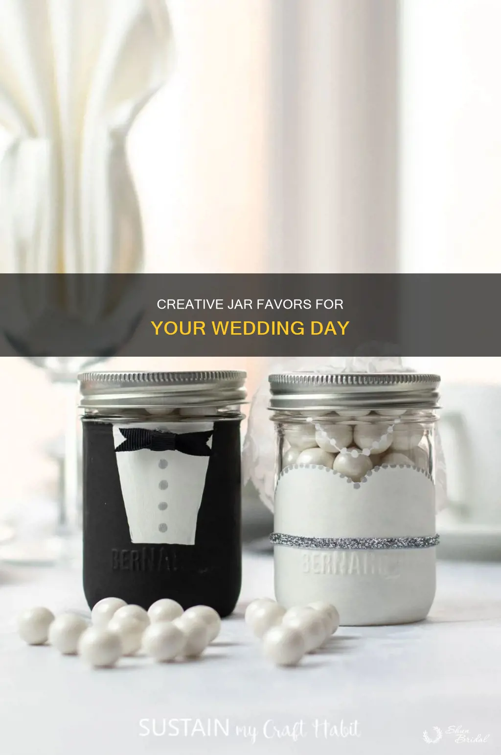 what to put in jars for wedding favors