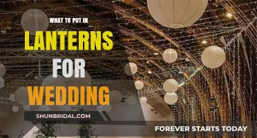 Creative Lantern Fillers for a Magical Wedding